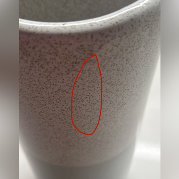 Pier 1 Imports Teal & White Vase - Picture 4 of 4